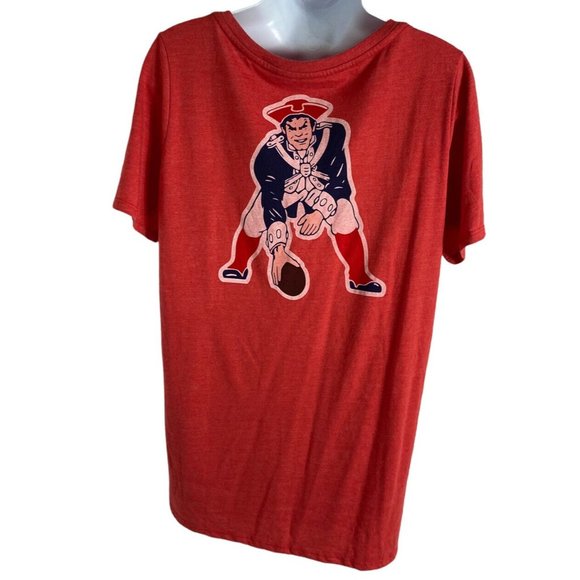 NFL Team Nike New England Patriots Shirt Sz XL Red V-Neck Top Short-Sleeve - Picture 8 of 9